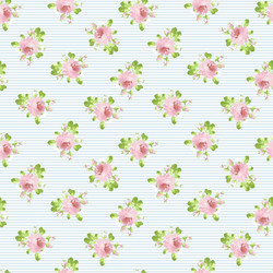 Pattern with pastel pink roses Royalty Free Vector Image