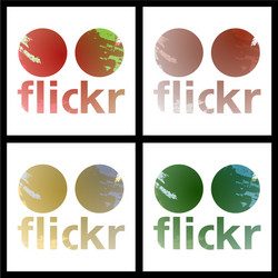 set of social networking icons web design flat vector image