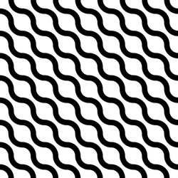 wavy seamless striped diagonal pattern vector image