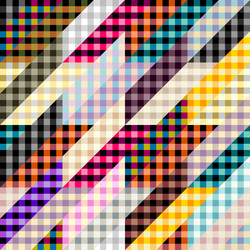 geometric abstract pattern intersection patchwork vector image