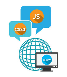 programming language vector image