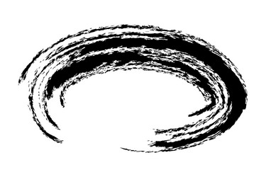 frame from crayon effect oval shape simple hand vector image