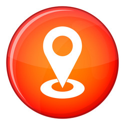 map pointer icon flat style vector image