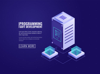 server hardware web hosting computer software vector image