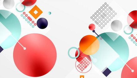 abstract geometric shapes overlap creating vector image