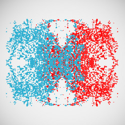 Abstract of chaotic points eps vector