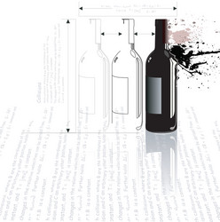 Dynamic Bottle Collision - Physics Simulation vector image