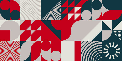 horizontal abstract pattern design vector image