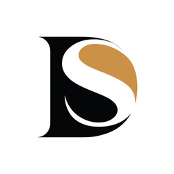 Initial letter ds logo or sd design Royalty Free Vector