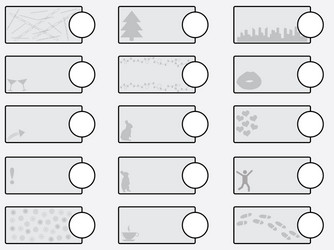 Isolated Text Boxes vector image
