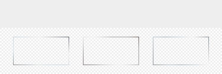 silver glowing rectangular shape frame vector image