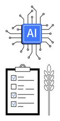 ai technology integrating digital automation vector image