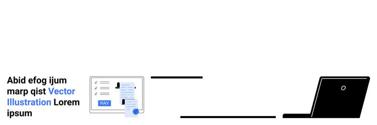 digital document review process displayed vector image