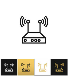 internet network wireless router icon vector image