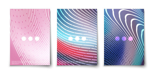 futuristic glowing lines abstract backgrounds set vector image