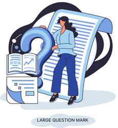 ladge question mark problem and solution concept vector image