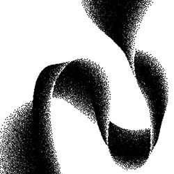 abstract background with wave scattered dots vector image