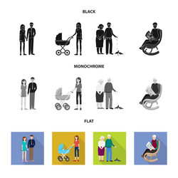 design of character and avatar symbol set vector image