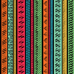 Geometrical ethnic motifs background Royalty Free Vector