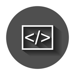 open source business icon in flat style api vector image