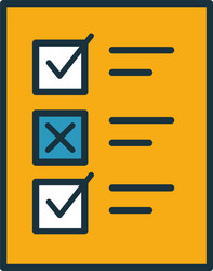 testing icon set four elements in different styles vector image