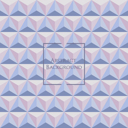 made up with triangular shapes vector image