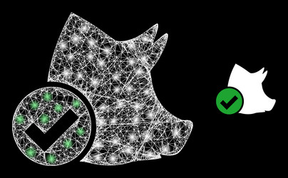 flare web model valid pork with color glare spots vector image