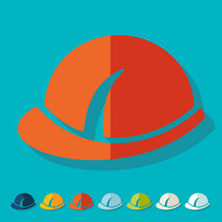 Flat design helmet Royalty Free Vector Image - VectorStock