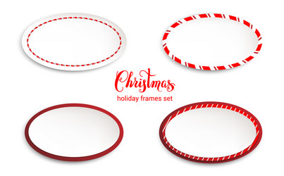 holiday frames isolated vector