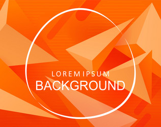 composition an orange shade with a gradient 3d vector image