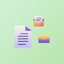 document icons set collection with smooth style vector image