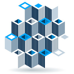 Isometric Cube Abstract Background vector image