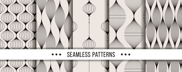 Minimalist Geometric Patterns vector image