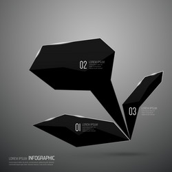 modern design of shining crystals triangular shape vector image