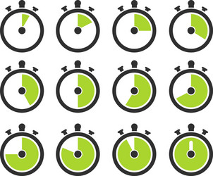 Timer icons vector