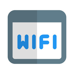 using wifi connection for internet surfing vector image