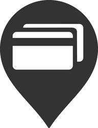 atm terminal pointer flat icon vector image