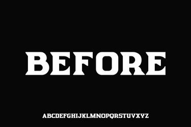 display alphabet font design suitable vector image