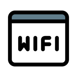 using wifi connection for internet surfing vector image
