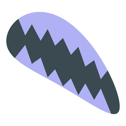 boomerang showing zigzag pattern representing vector image