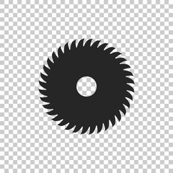 circular saw blade icon isolated wheel vector