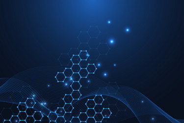 science network pattern connecting lines and dots vector image