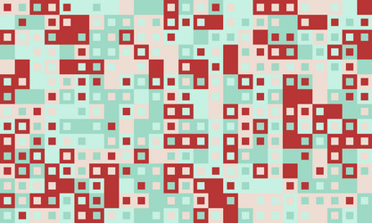 textured cube pattern with colourful tiles vector image