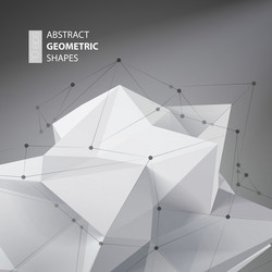 abstract triangles space low poly vector image