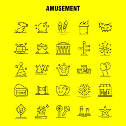 amusement line icon for web print and mobile uxui vector image