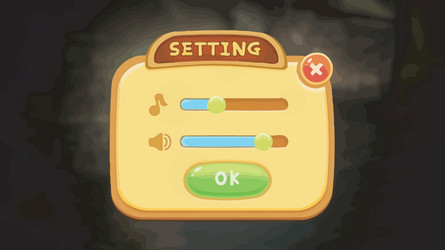 complete set of level button game ui pop-up icon vector image