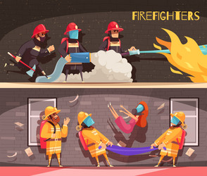 Set of firefighting items fire protection Vector Image