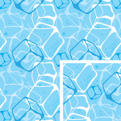 Ice Cube Pattern Seamless Background vector image