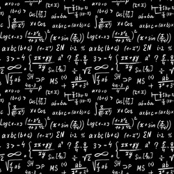 math formulas seamless pattern hand drawn vector image