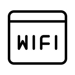 using wifi connection for internet surfing vector image